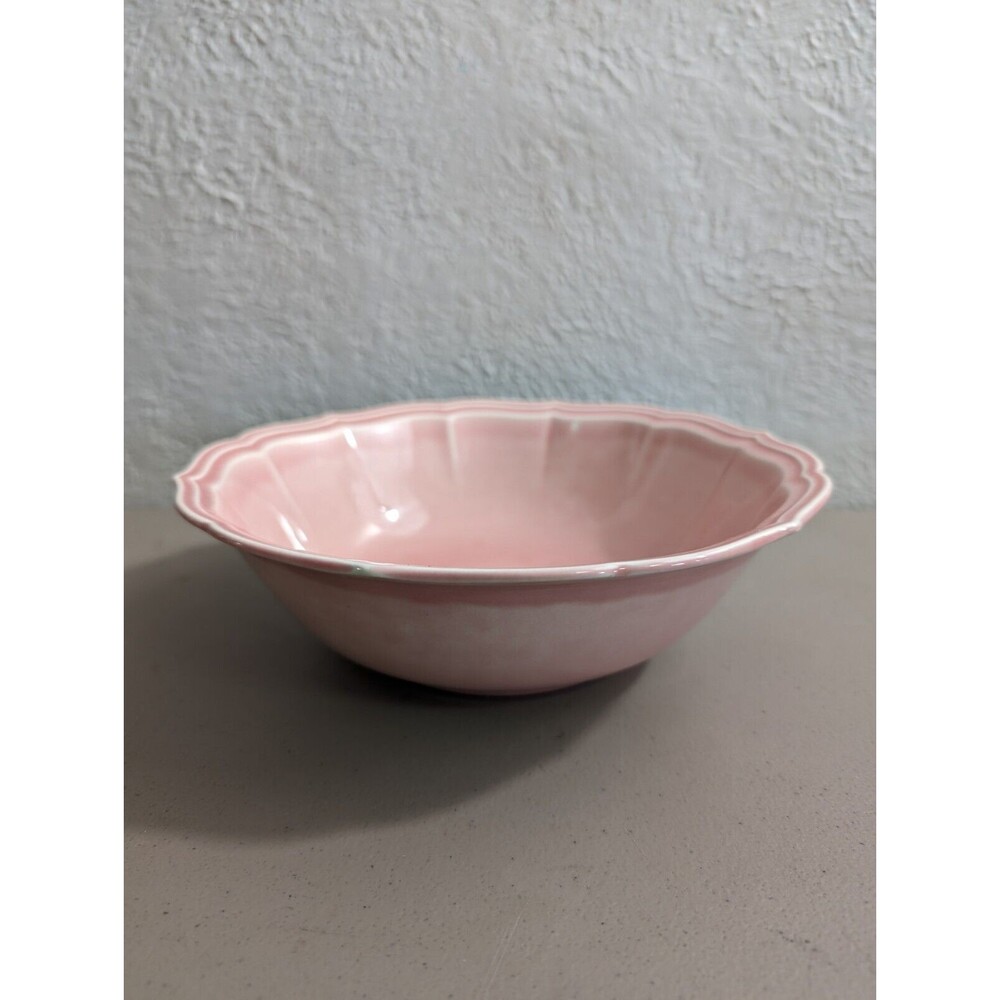 Vintage W.S. George‎ Pink 8 3/4" Serving Bowl Dish Made USA